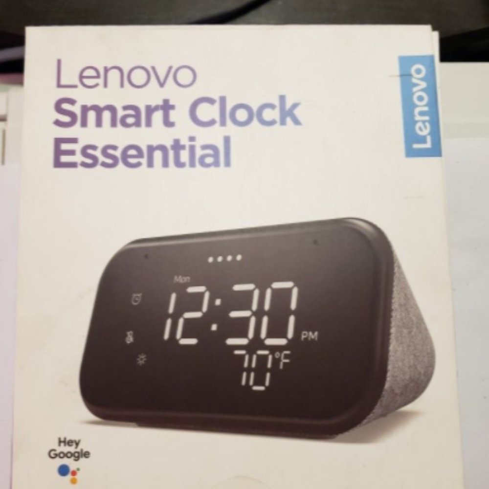 NEW Lenovo Smart Clock Essential - Gray